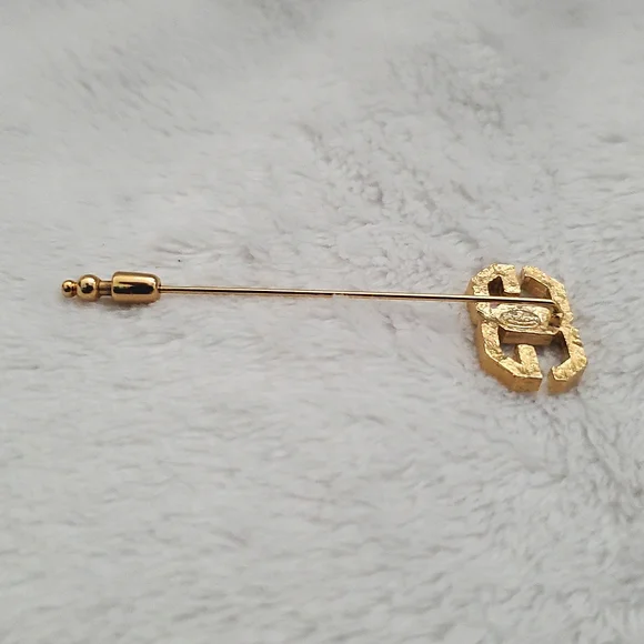 Vintage Givenchy Double G Stick Pin - Picture 5 of 8